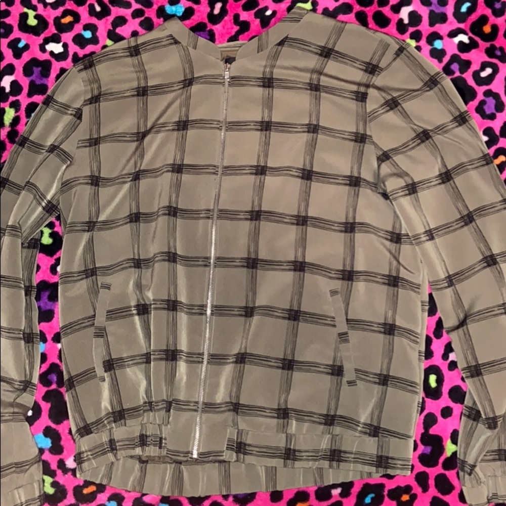 Green and black jacket